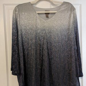 **Moving, must Sell!** Sparkly Easywear Chico's Blouse